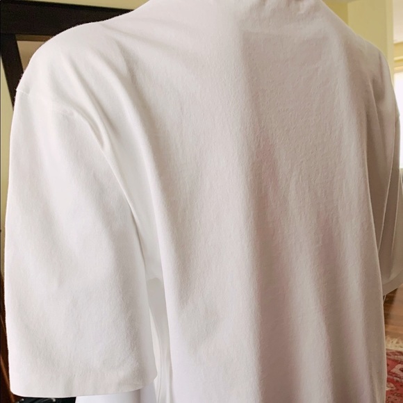 Lacoste 100% White Cotton Crew Neck Tshirt crocodile Logo short sleeves unisex - Picture 4 of 5